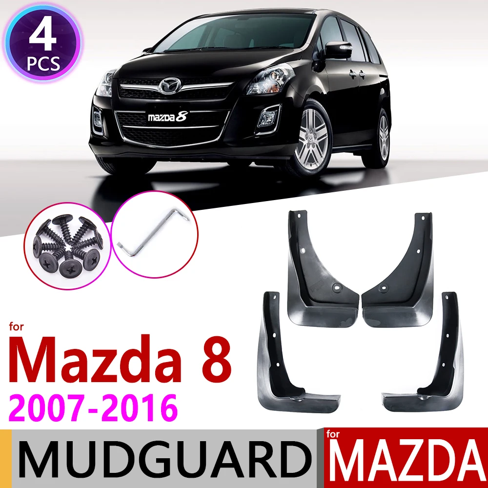a Mazda 8 LY 2007~2016 Sárfogó Fender Sár Őr Fedél Splash Füleket Sárvédő Tartozékok 2008 2009 2010 2011 2012 2013 2014 2015
