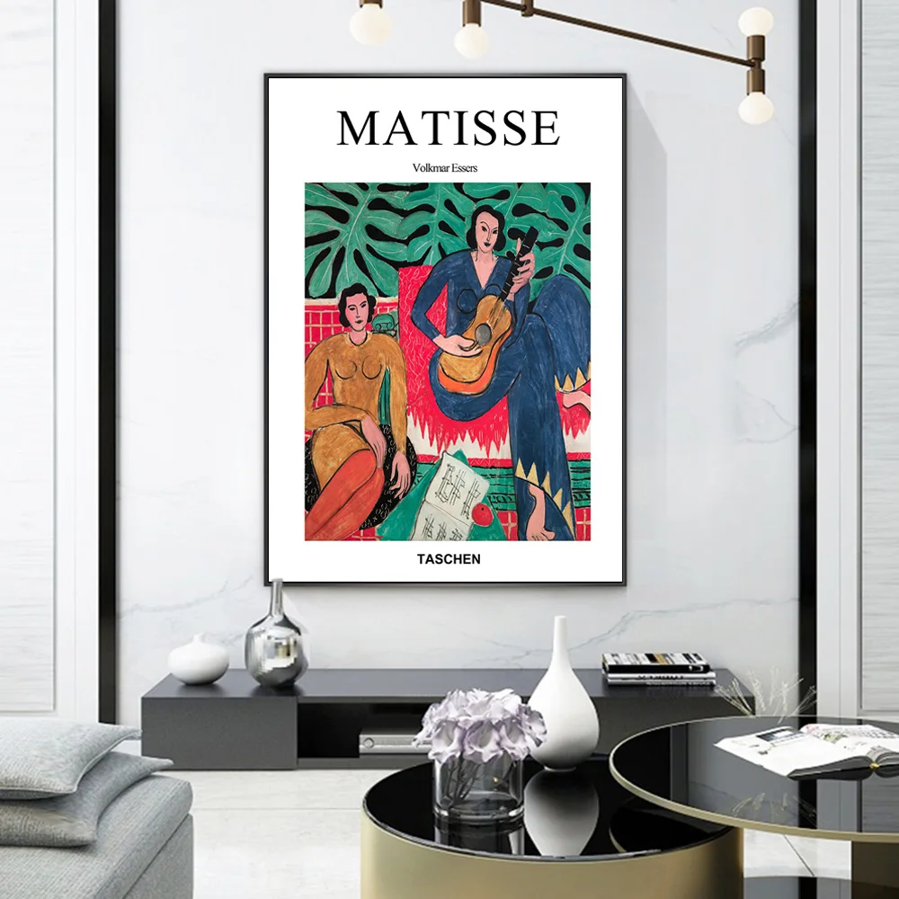 A zene Művészet, Vászon, Poszterek, Nyomatok, Henri Matisse Fauvizmus Art Festmények a Falon Művészeti Szüreti Képek A Nappali falán