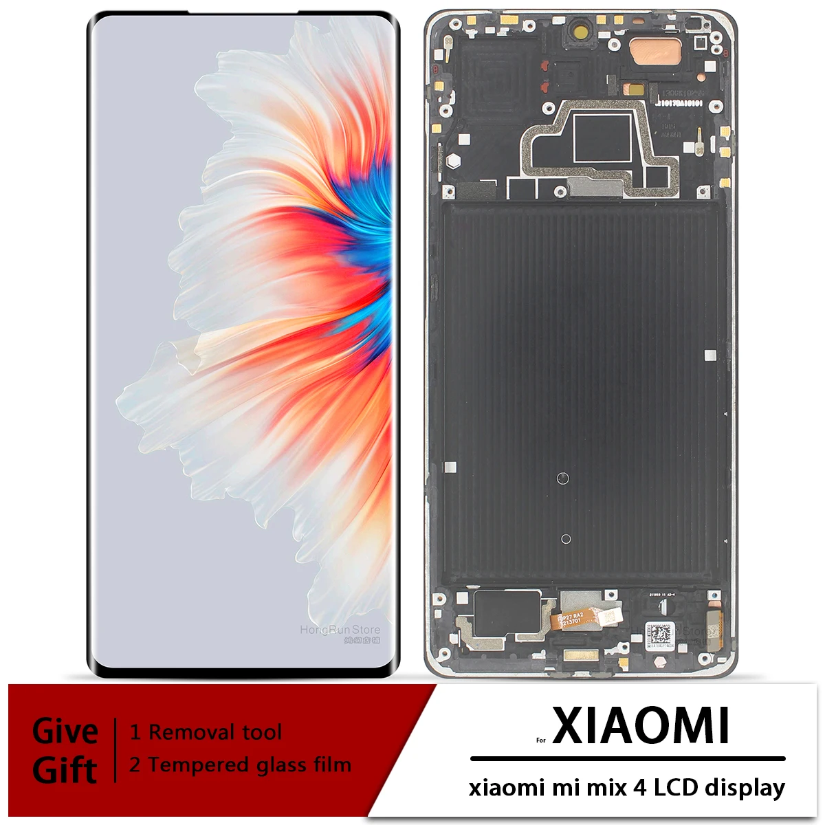 A Super AMOLED Kijelző A Xiaomi Mi-Mix 4 Mix4 2106118C LCD Kijelző érintőképernyő Képkeret Digitalizáló Közgyűlés Javítás Alkatrész